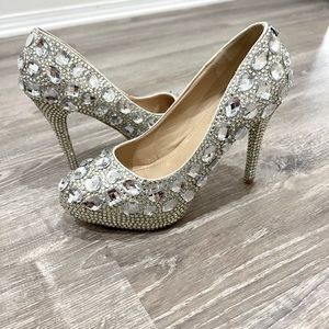 Jeweled Bridal Heels